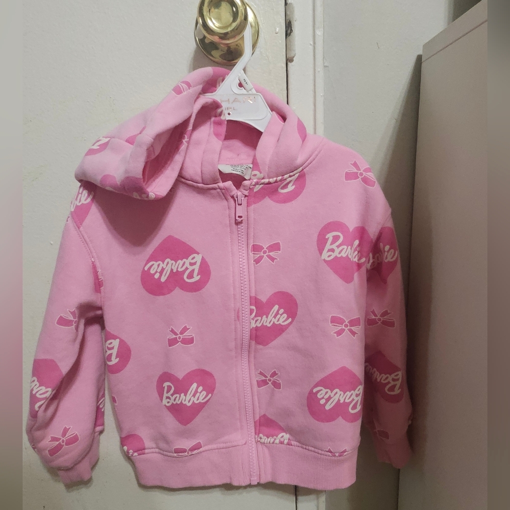 Barbie Pink Heart and Bow Hoodie